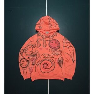 Marsanne Brands Graffiti Hoodie Sweatshirt  "Dont Talk To‎ Me" Aop Size Small